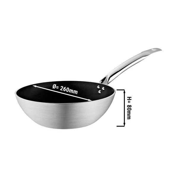 Wok Pfanne Aus Aluminium - Ø 26 Cm 1 Wok Pfanne Aus Aluminium - Ø 26 Cm