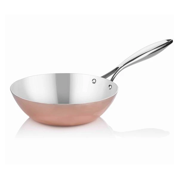 Wok-Pfanne Aus Kupfer - Ø 26 Cm 2 Wok-Pfanne Aus Kupfer - Ø 26 Cm – Bild 2