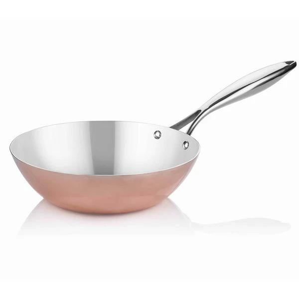 Wok-Pfanne Aus Kupfer - Ø 28 Cm 2 Wok-Pfanne Aus Kupfer - Ø 28 Cm – Bild 2