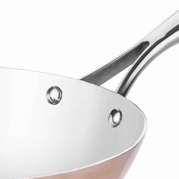 Wok-Pfanne Aus Kupfer - Ø 28 Cm 3 Wok-Pfanne Aus Kupfer - Ø 28 Cm – Bild 3
