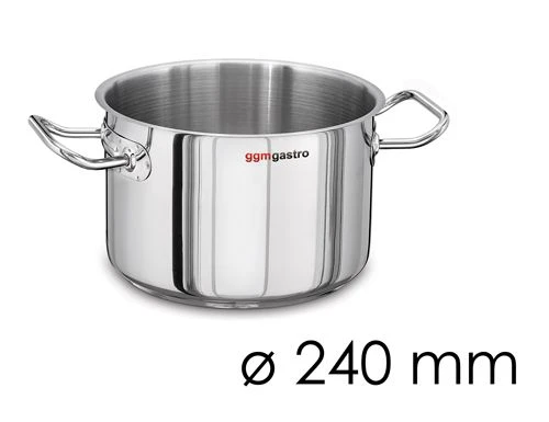 Fleischtopf - Ø 240 Mm - Höhe 150 Mm | Edelstahltopf | Kochtopf | Küchentopf | Bratentopf | Induktion 1 Fleischtopf - Ø 240 Mm - Höhe 150 Mm | Edelstahltopf | Kochtopf | Küchentopf | Bratentopf | Induktion