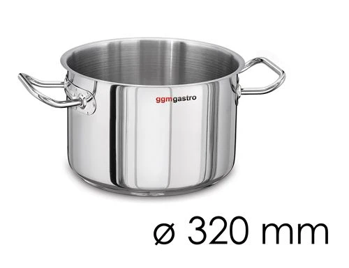 Fleischtopf - Ø 320 Mm - Höhe 190 Mm | Edelstahltopf | Kochtopf | Küchentopf | Bratentopf | Induktion 1 Fleischtopf - Ø 320 Mm - Höhe 190 Mm | Edelstahltopf | Kochtopf | Küchentopf | Bratentopf | Induktion