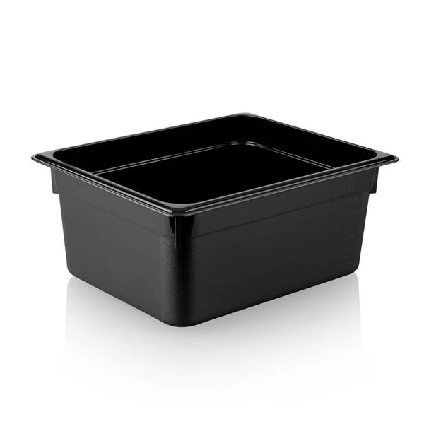 Polycarbonat GN Behälter 1/2 - Schwarz - Tiefe 150 Mm 2 Polycarbonat GN Behälter 1/2 - Schwarz - Tiefe 150 Mm – Bild 2