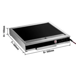 UBERT | Mobiler CERAN®-Glaskeramik Grill - 5,8 KW - Mit Fettablauf