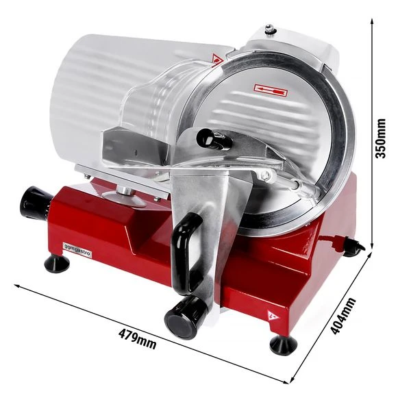 Aufschnittmaschine - 120 Watt - Messer: Ø 220mm - Rot 1 Aufschnittmaschine - 120 Watt - Messer: Ø 220mm - Rot
