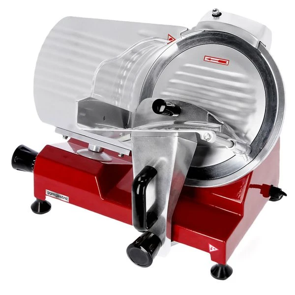 Aufschnittmaschine - 250 Watt - Messer: Ø 300mm - Rot 2 Aufschnittmaschine - 250 Watt - Messer: Ø 300mm - Rot – Bild 2