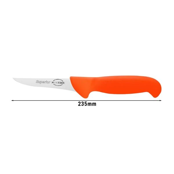 F. DICK | Ergogrip - Ausbeinmesser - Griff Orange - Klinge 10cm 1 F. DICK | Ergogrip - Ausbeinmesser - Griff Orange - Klinge 10cm