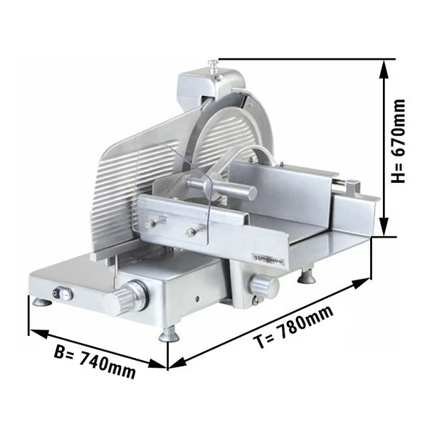 Aufschnittmaschine - 370 Watt - Messer: Ø 370mm 1 Aufschnittmaschine - 370 Watt - Messer: Ø 370mm