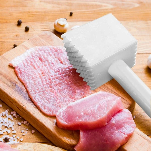 Fleischklopfer - Eckig - Weiß 2 Fleischklopfer - Eckig - Weiß – Bild 2