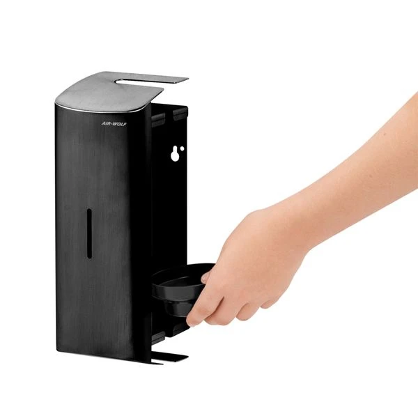 AIR-WOLF | WC-Bürstenhalter Mit Geschlossener Front - Edelstahl Mattschwarz 5 AIR-WOLF | WC-Bürstenhalter Mit Geschlossener Front - Edelstahl Mattschwarz – Bild 5