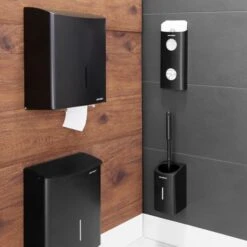 AIR-WOLF | WC-Bürstenhalter - Oben Offen - Edelstahl Mattschwarz 11 AIR-WOLF | WC-Bürstenhalter - Oben Offen - Edelstahl Mattschwarz -Koch Set Haus BHOSAW1 6 ff10