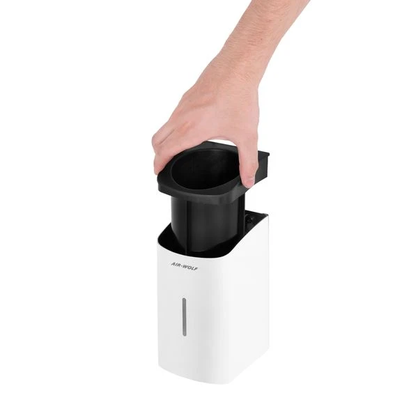 AIR-WOLF | WC-Bürstenhalter - Oben Offen - Edelstahl Weiß 3 AIR-WOLF | WC-Bürstenhalter - Oben Offen - Edelstahl Weiß – Bild 3