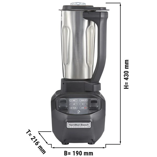 HAMILTON BEACH | Barmixer RIO - 0,95 Liter - 625 Watt - Edelstahlbehälter 1 HAMILTON BEACH | Barmixer RIO - 0,95 Liter - 625 Watt - Edelstahlbehälter