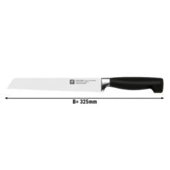 ZWILLING | VIER STERNE - Brotmesser - Mit Wellenschliff - Klinge 20cm