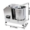 Vegetarischer Cutter - 12 Liter - 1,8 KW - 230 Volt - 1100-2800rpm