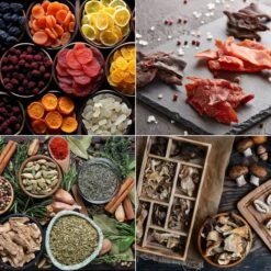 Dörrgerät/ Dörrautomat - Mit 20 Ablagen 17 Dörrgerät/ Dörrautomat - Mit 20 Ablagen -Koch Set Haus DGHB Collage c13b 2