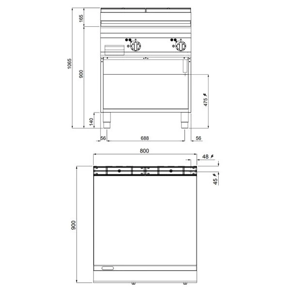 Elektro Bratplatte - 11,4 KW - Glatt - Mit Glänzendem Finish 4 Elektro Bratplatte - 11,4 KW - Glatt - Mit Glänzendem Finish – Bild 4