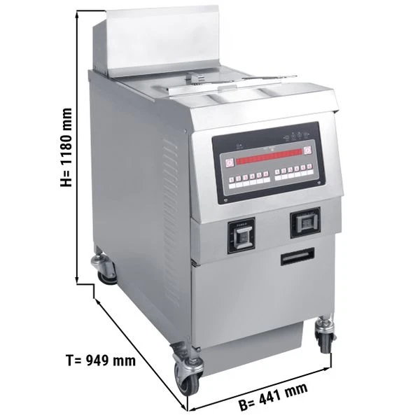 Elektro Fritteuse - 25 Liter - 14,2 KW - Mit Filtersystem 1 Elektro Fritteuse - 25 Liter - 14,2 KW - Mit Filtersystem