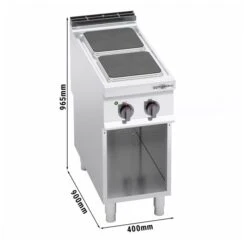 Elektroherd - 7 KW - 2 Platten Eckig