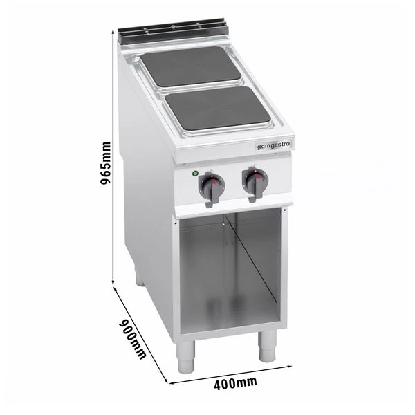 Elektroherd - 7 KW - 2 Platten Eckig 1 Elektroherd - 7 KW - 2 Platten Eckig