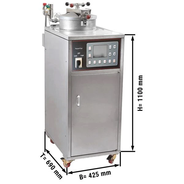 Elektrische Hochdruckfritteuse - 33 Liter - 4 KW 1 Elektrische Hochdruckfritteuse - 33 Liter - 4 KW