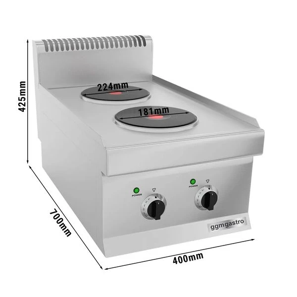 Elektroherd - 4,6 KW - 2 Platten Rund 1 Elektroherd - 4,6 KW - 2 Platten Rund