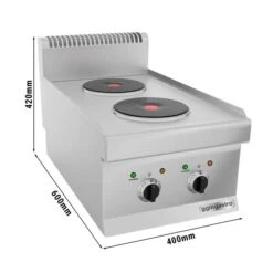 Elektroherd - 4 KW - 2 Platten Rund