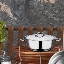 Gastro Edelstahl Saucentopf - Ø 340 Mm - Höhe 120 Mm - 10,40 Liter 5 Gastro Edelstahl Saucentopf - Ø 340 Mm - Höhe 120 Mm - 10,40 Liter -Koch Set Haus ESTO mage 1 a041 1