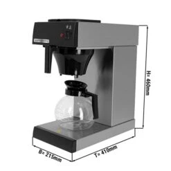 Filterkaffeemaschine - 1,7 Liter - 2kW - Mit Glaskanne & 2 Warmhalteplatten