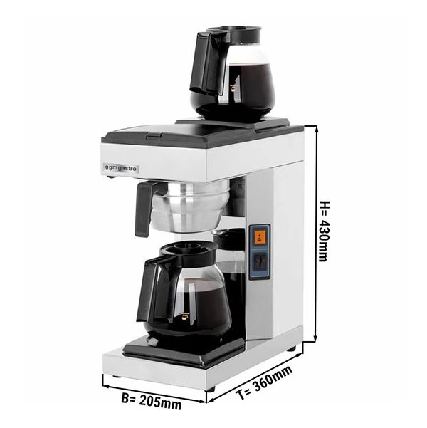 Filterkaffeemaschine - 1,8 Liter - 2,39kW - Mit Thermokinetik & 2 Wärmeplatten 1 Filterkaffeemaschine - 1,8 Liter - 2,39kW - Mit Thermokinetik & 2 Wärmeplatten