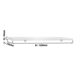 Schneideplatte Für Fleischereitisch - 1500x700mm - Weiß
