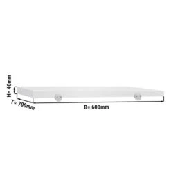 Schneideplatte Für Fleischereitisch - 600x700mm - Weiß