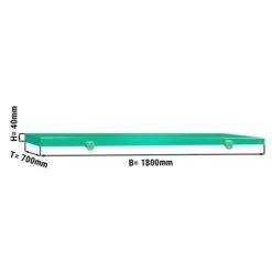 Schneideplatte Für Fleischereitisch - 1800x700mm - Grün