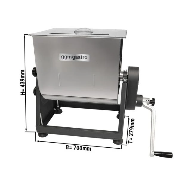 Fleischmischer - 28 Liter - 25 Kg - Manuell 1 Fleischmischer - 28 Liter - 25 Kg - Manuell