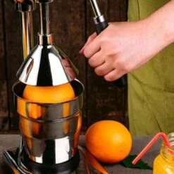 Manuelle Fruchtsaftpresse - Schwarz - Mit Behälter 6 Manuelle Fruchtsaftpresse - Schwarz - Mit Behälter -Koch Set Haus Fruchtpresse Milieu 09 1d0b