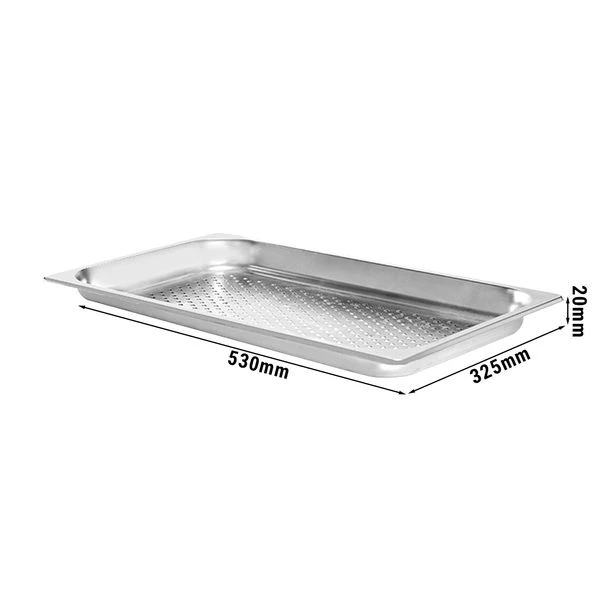 GN Behälter Gelocht 1/1 - Tiefe 20 Mm 1 GN Behälter Gelocht 1/1 - Tiefe 20 Mm