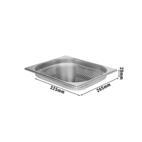 GN Behälter Gelocht 1/2 - Tiefe 20 Mm 1 GN Behälter Gelocht 1/2 - Tiefe 20 Mm