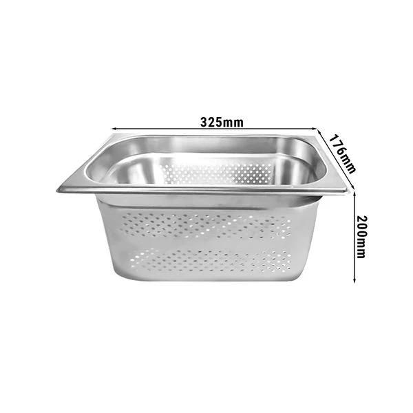 GN Behälter Gelocht 1/3 - Tiefe 200 Mm 1 GN Behälter Gelocht 1/3 - Tiefe 200 Mm