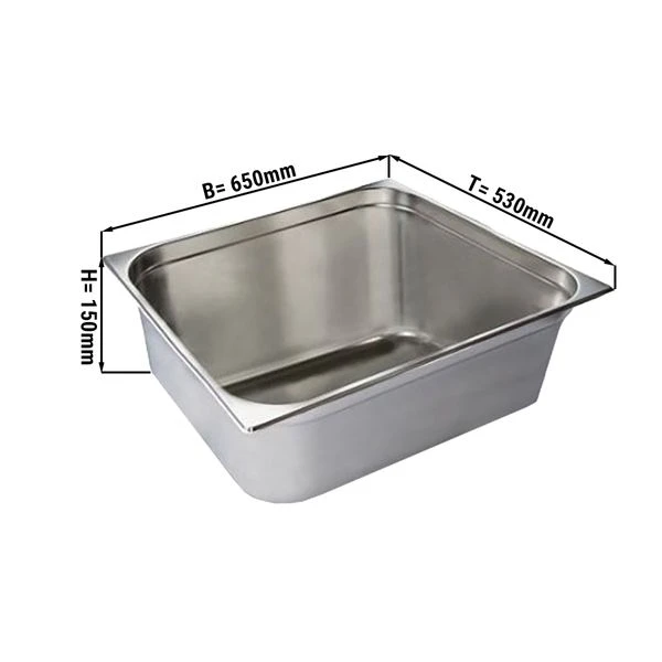 GN Behälter 2/1 - Tiefe 150 Mm 1 GN Behälter 2/1 - Tiefe 150 Mm