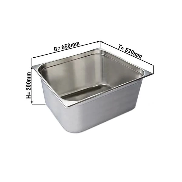 GN Behälter 2/1 - Tiefe 200 Mm 1 GN Behälter 2/1 - Tiefe 200 Mm
