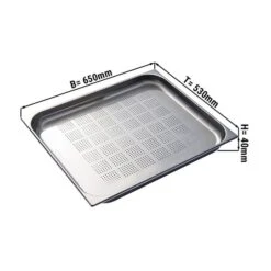 GN Behälter Gelocht 2/1 - Tiefe 40 Mm