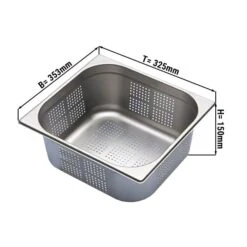 GN Behälter Gelocht 2/3 - Tiefe 150 Mm