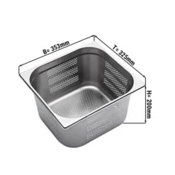 GN Behälter Gelocht 2/3 - Tiefe 200 Mm