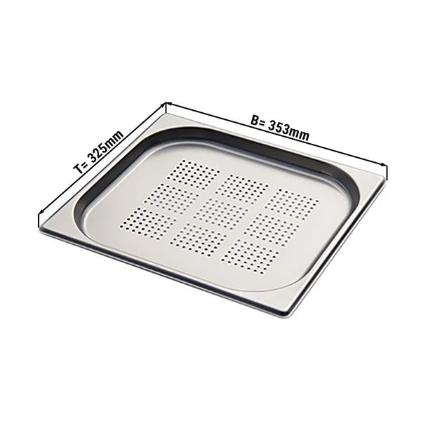 GN Behälter Gelocht 2/3 - Tiefe 20 Mm 1 GN Behälter Gelocht 2/3 - Tiefe 20 Mm