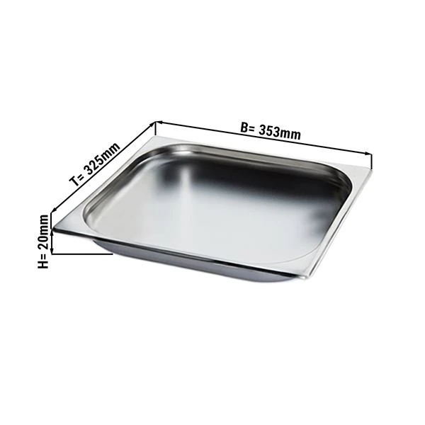 GN Behälter 2/3 - Tiefe 20 Mm 1 GN Behälter 2/3 - Tiefe 20 Mm