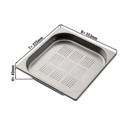 GN Behälter Gelocht 2/3 - Tiefe 40 Mm