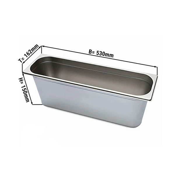 GN Behälter 2/4 - Tiefe 150 Mm 1 GN Behälter 2/4 - Tiefe 150 Mm
