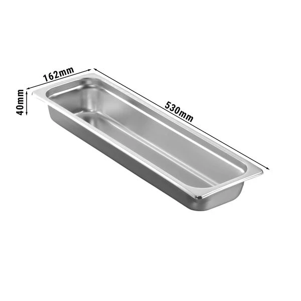 GN Behälter 2/4 - Tiefe 40 Mm 1 GN Behälter 2/4 - Tiefe 40 Mm