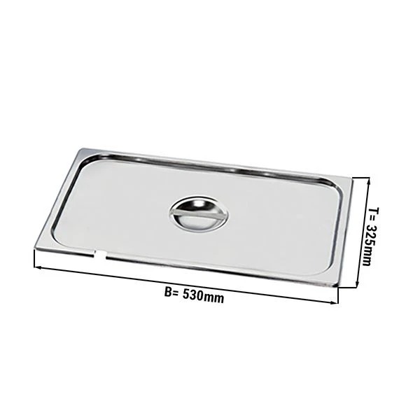 GN Deckel 1/1 - Mit Löffelaussparung 1 GN Deckel 1/1 - Mit Löffelaussparung