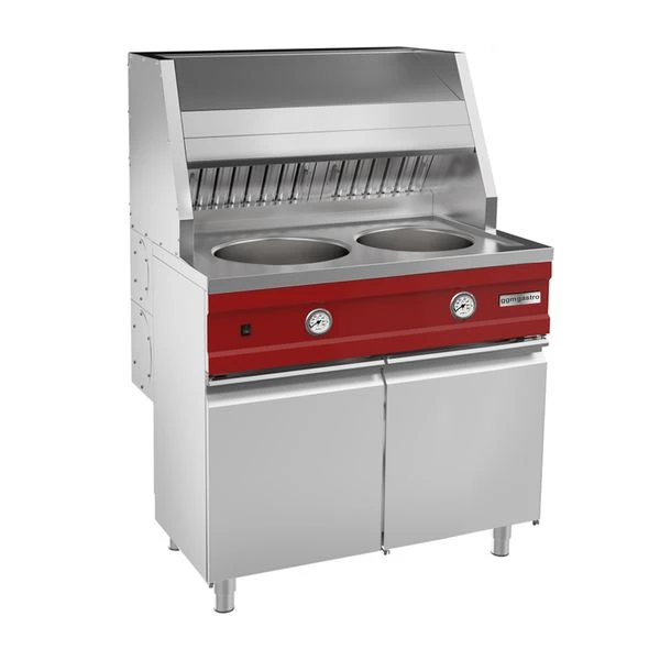 Gas Fritteuse - Rund - 2x 13 Liter - 34 KW - Inkl. Abzug 2 Gas Fritteuse - Rund - 2x 13 Liter - 34 KW - Inkl. Abzug – Bild 2